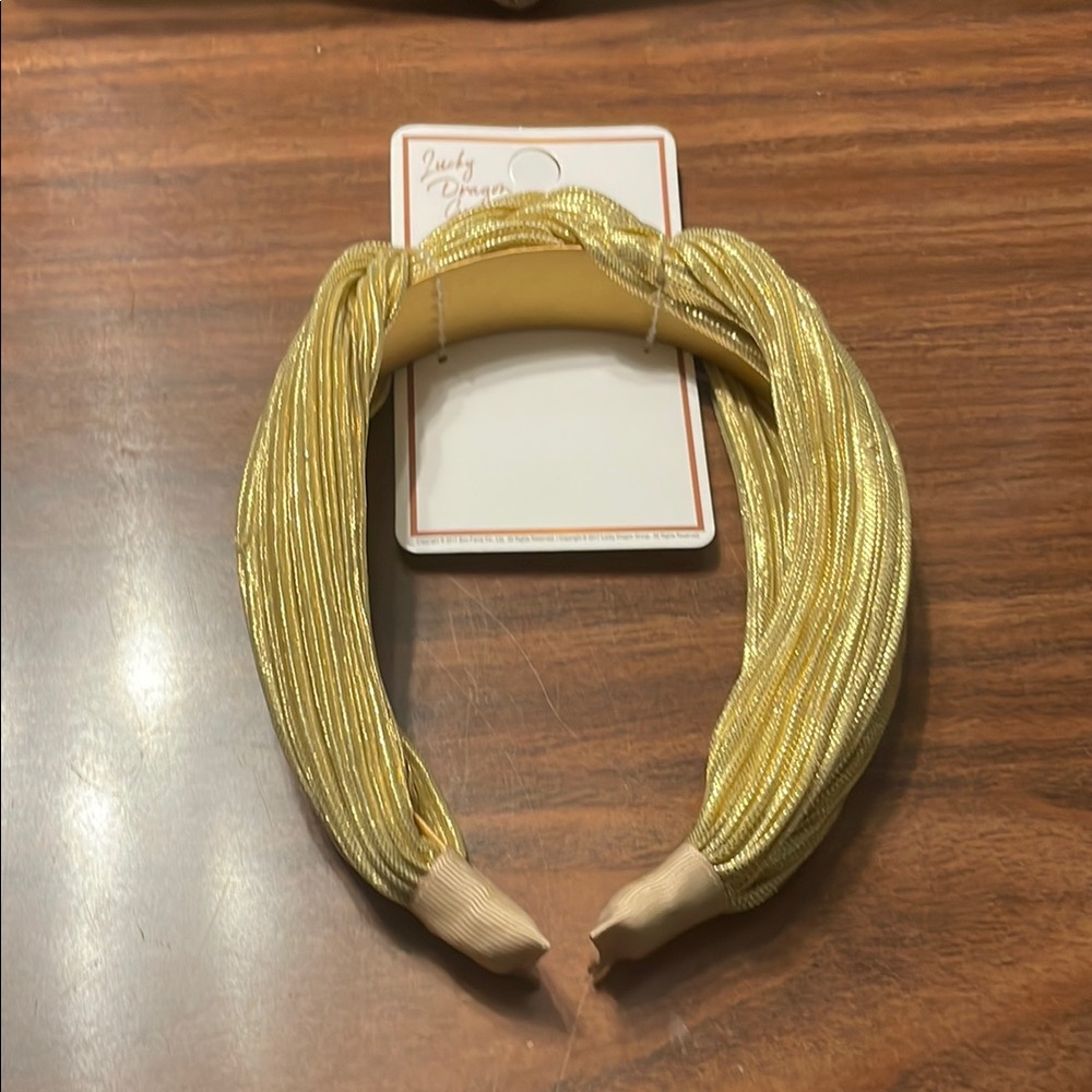 Gold Headband New